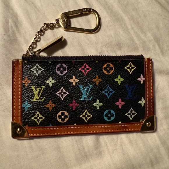 Louis Vuitton Takashi Murakami Noir Key Cles Coin Purse - Picture 2 of 8